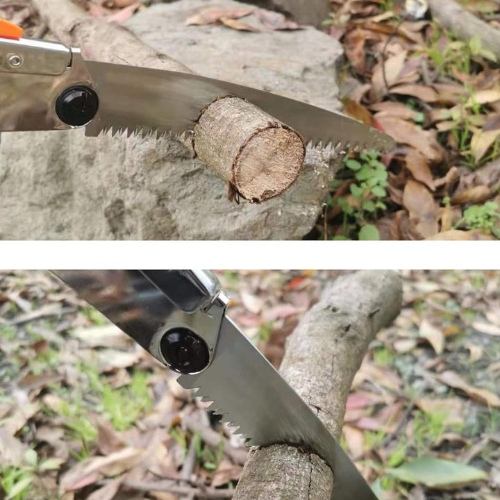 Folding Saw - 8 Inch Blade for Wood & Dry Wood Pruning, Compact Design, SK-5 Steel