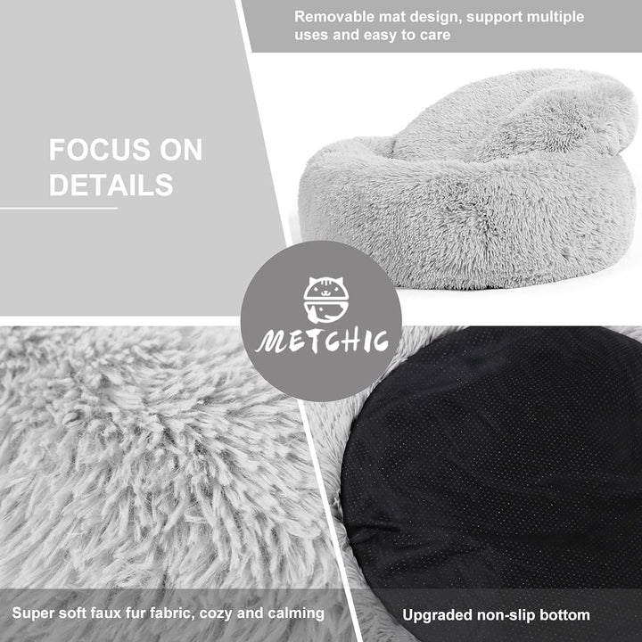 Calming Dog Beds Large Dogs, Anxiety Dog Beds Medium Dogs, 24''